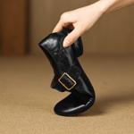 Exquisite Handcrafted Leather Women’s Shoes – Luxury Elegance(Easn20182910)