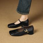 Premium Handcrafted Leather Women's Shoes: Elegance in Every Stitch(Easn20182915)