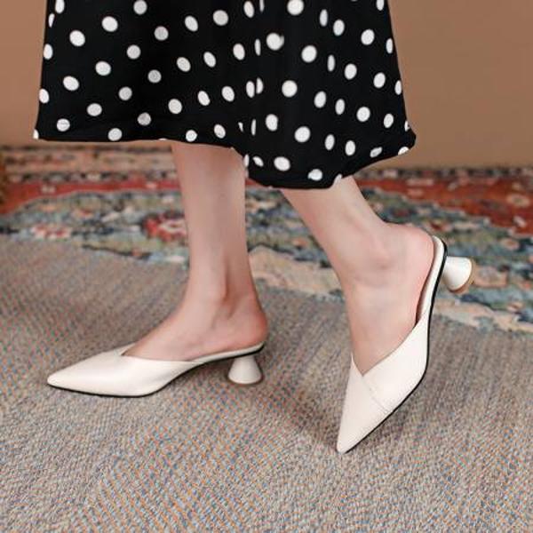 Elegant Handcrafted Leather Women's Shoes(Ebaiyilinx21-21)