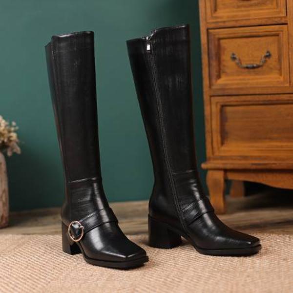 Crafted Elegance: Luxury Handmade Leather Women’s Shoes(Ebaiyilinx21-53)