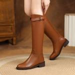 Handcrafted Luxury Leather Women's Shoes - Elegant Craftsmanship(Ebaiyilinx21-62)