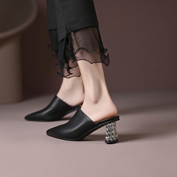 Handmade Genuine Leather Women's Shoes: Luxurious Craftsmanship & Elegance(Ebaiyilinx23-21)