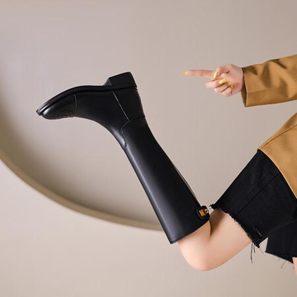 Handcrafted Leather Women's Shoes: Elegance in Every Stitch(EbaiyilinxSCH-1C)