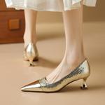 Exquisite Handmade Leather Shoes for Elegant Women(Ebaiyilinx45893)