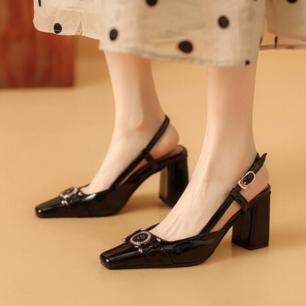 Exquisite Handcrafted Leather Women's Shoes with Elegance(Ebaiyilinx24-24)