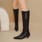 Handcrafted Luxurious Genuine Leather Women's Shoes with Exquisite Quality(Ebaiyilinx24-47A)