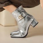 Elegant Handcrafted Leather Women's Shoes with Luxury Finish(Ebaiyilinx24-61)