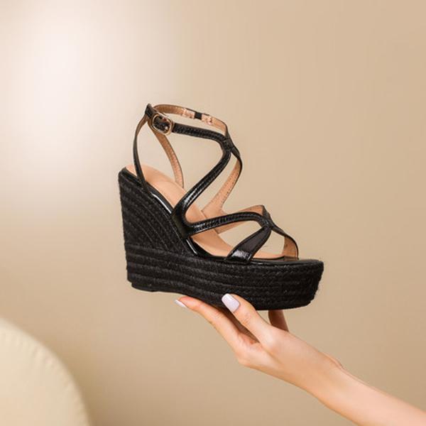 Crafted Elegance: Luxurious Handmade Leather Women's Shoes(Ebaiyilinx250-42)