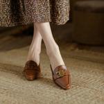 Luxurious Handmade Leather Women's Shoes: Exquisite Craftsmanship and Elegance(Ebuer888b2050)