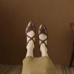 Exquisite Handmade Leather Women's Shoes, Luxurious Craftsmanship(Ebuer888b3026)