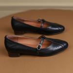 Handcrafted Genuine Leather Women's Shoes: Elegant Luxury with Exquisite Craftsmanship(Ebuer888b3035)