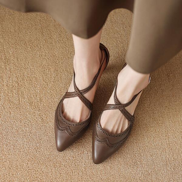 Handcrafted Luxury Leather Women's Shoes - Elegance Redefined(Ebuer888b3091)