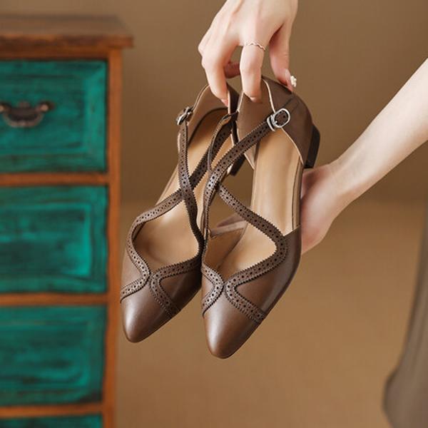 Elegant Handmade Luxury Leather Women's Shoes(Ebuer888b3092)