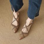 Elegant Handmade Luxury Leather Women's Shoes(Ebuer888b3092)