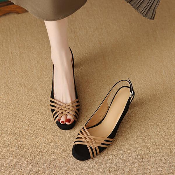 Luxury Genuine Leather Handmade Women's Shoes with Elegant Craftsmanship(Ebuer888b3098-1)