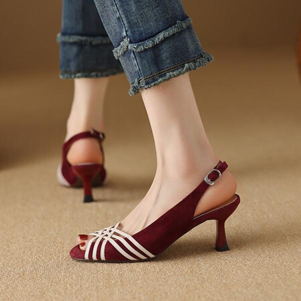 Luxury Genuine Leather Handmade Women's Shoes with Elegant Craftsmanship(Ebuer888b3098-1)