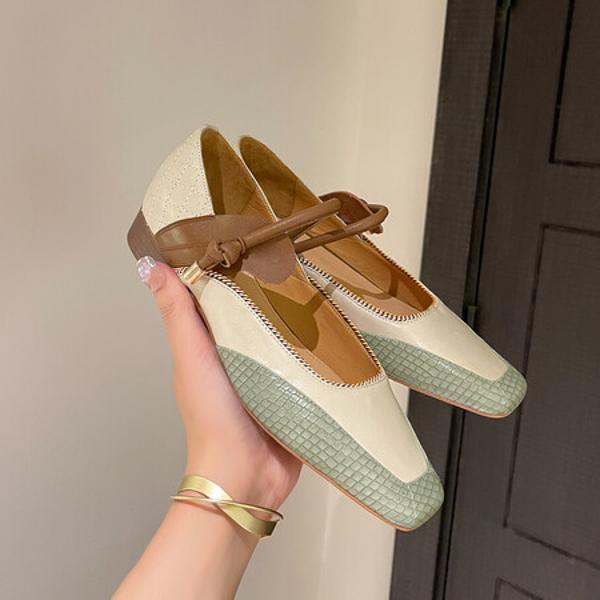 Elegant Handcrafted Leather Women's Shoes: Luxurious Quality Craftsmanship(Ebuer888b-7055)