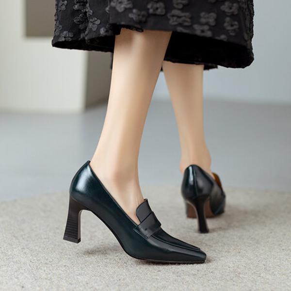 Handcrafted Luxurious Leather Women's Shoes, Elegantly Made(Ebuer888b7133)