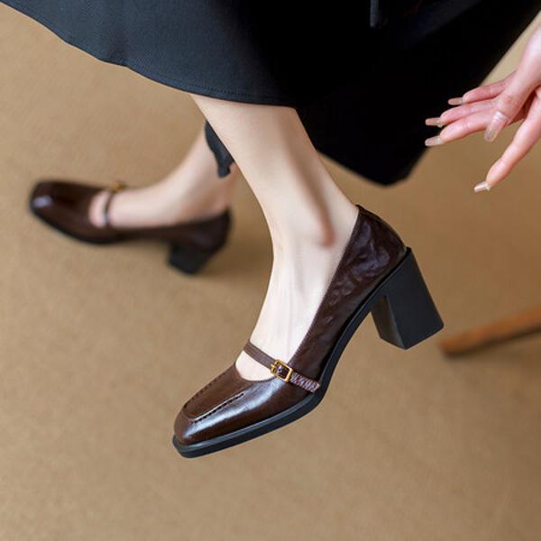 Handcrafted Luxury Leather Shoes for Elegant Women(Ebuer888b3142)