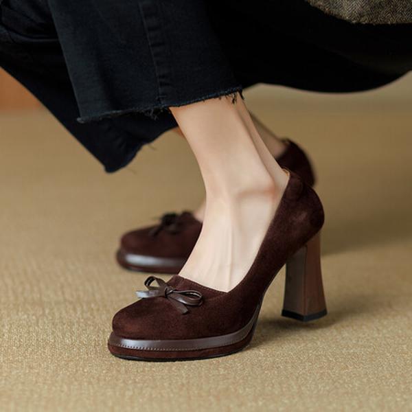 Exquisite Handmade Leather Women's Shoes: Elegance in Every Stitch(Ebuer888b7154)