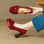 Exquisite Handmade Leather Women's Shoes: Elegance in Every Stitch(Ebuer888b7154)