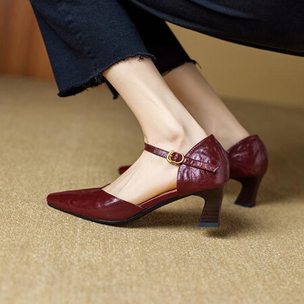 Handcrafted Leather Elegance: Luxury Women's Shoes(Ebuer888b7167)