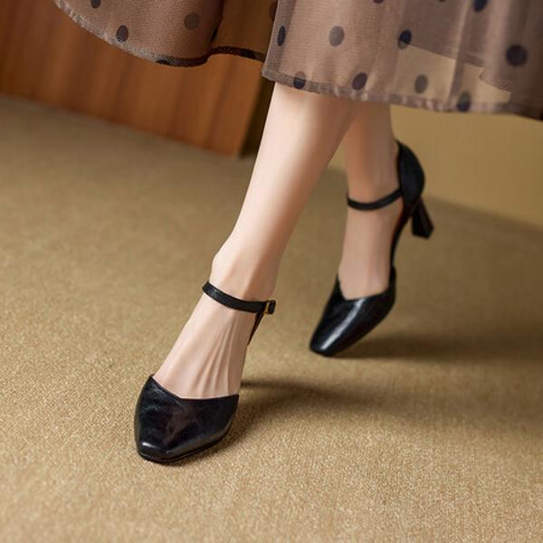 Luxury Handmade Genuine Leather Women's Shoes - Elegance Crafted(Ebuer888b7166)