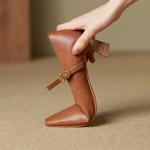 Luxury Handcrafted Leather Women's Shoes: Elegance in Every Stitch(Ebuer888b7161)