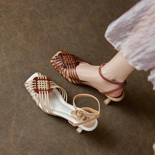 Handcrafted Genuine Leather Women's Shoes: Elegant Luxury Quality(Ebuer888b7217)