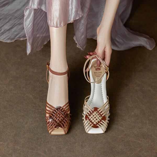 Handcrafted Genuine Leather Women's Shoes: Elegant Luxury Quality(Ebuer888b7217)