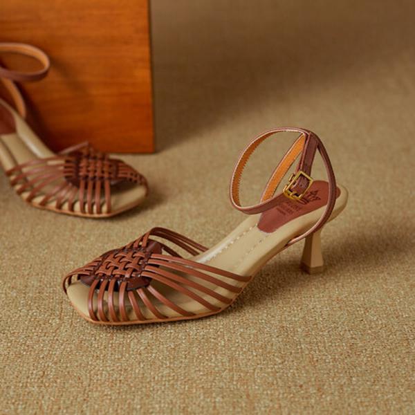 Handcrafted Genuine Leather Women's Shoes: Elegant Luxury Quality(Ebuer888b7217)