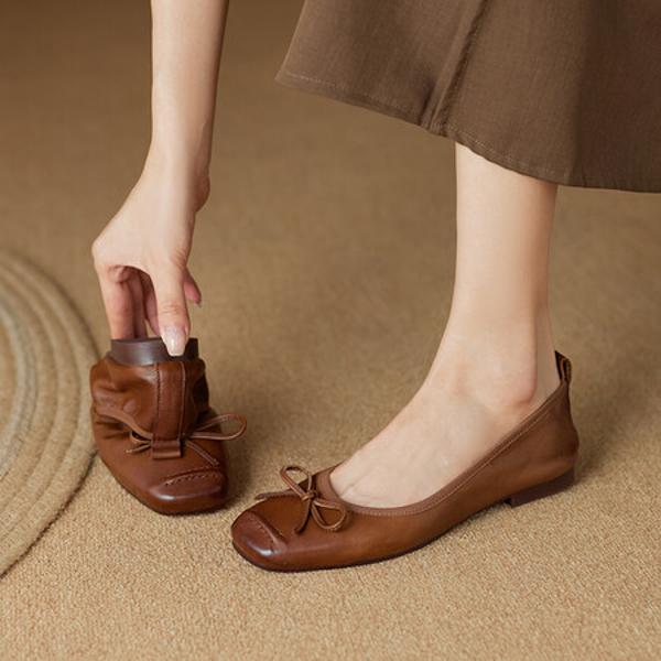 Handcrafted Genuine Leather Women's Shoes: Luxurious, Elegant Craftsmanship(Ebuer888b3178)