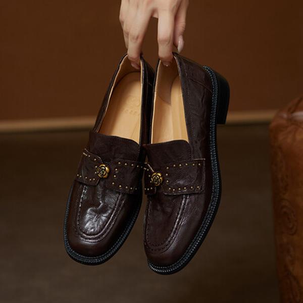 Exquisite Handcrafted Leather Women's Shoes: Luxury & Elegance(Ebuer888b9125)