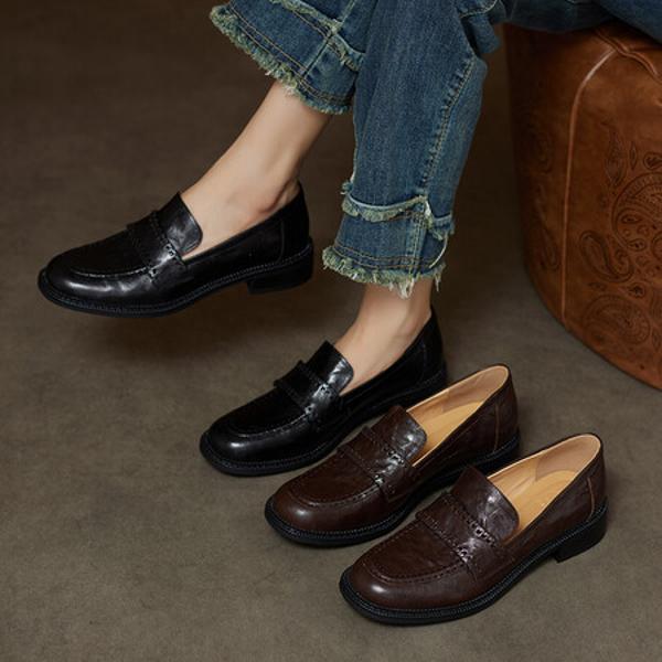 Handcrafted Leather Women's Shoes - Luxurious Elegance in Every Detail(Ebuer888b9123)