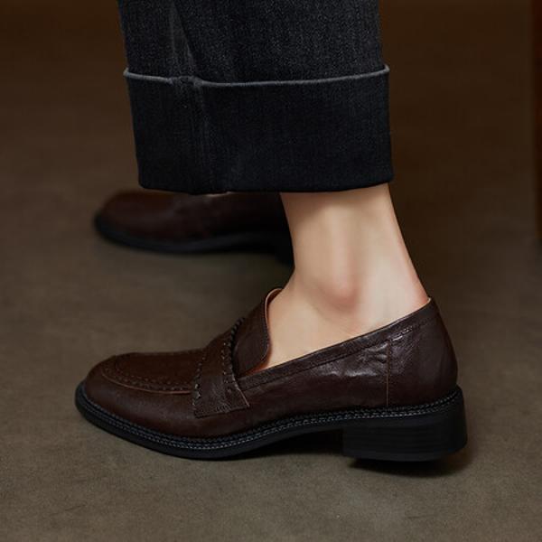 Handcrafted Leather Women's Shoes - Luxurious Elegance in Every Detail(Ebuer888b9123)