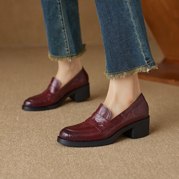 Exquisite Handcrafted Genuine Leather Women's Shoes: A Fusion of Luxury and Elegance(Ebuer888b7291)