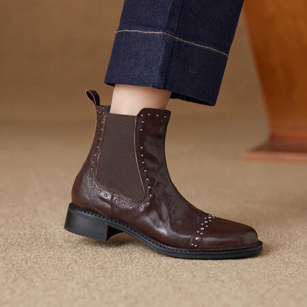 Handcrafted Luxury Leather Women's Shoes: Elegance in Every Stitch(Ebuer888b9127)