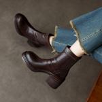 Elegant Handmade Leather Women's Shoes: Exquisite Craftsmanship & Luxury Quality(Ebuer888b3220)