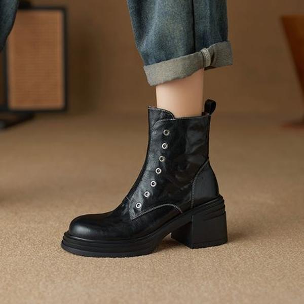 Handcrafted Genuine Leather Women's Shoes - Luxurious Elegance(Ebuer888b3226)