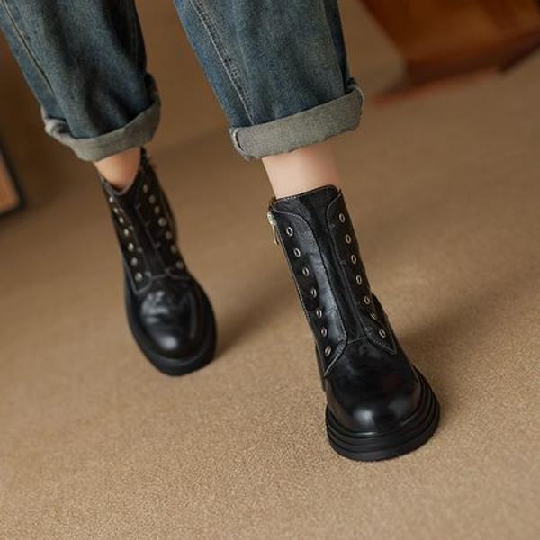 Handcrafted Genuine Leather Women's Shoes - Luxurious Elegance(Ebuer888b3226)