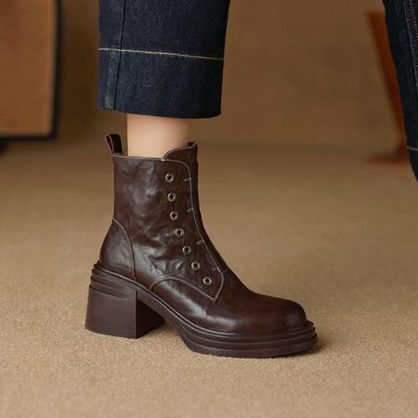 Handcrafted Genuine Leather Women's Shoes - Luxurious Elegance(Ebuer888b3226)