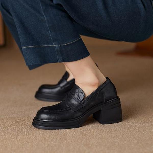 Handcrafted Luxury Leather Women's Shoes with Exquisite Craftsmanship(Ebuer888b3236)