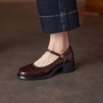 Elegant Handcrafted Genuine Leather Women’s Shoes – Luxury Quality(Ebuer888b7503)