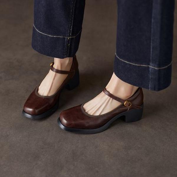 Elegant Handcrafted Genuine Leather Women’s Shoes – Luxury Quality(Ebuer888b7503)