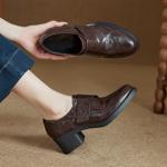 Handcrafted Leather Women's Shoes: Timeless Elegance and Luxury(Ebuer888b7528)
