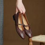Luxurious Handmade Leather Women's Shoes with Exquisite Craftsmanship(Ebuer888b3245)
