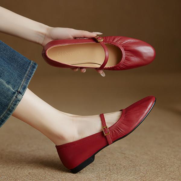Luxurious Handmade Leather Women's Shoes with Exquisite Craftsmanship(Ebuer888b3245)