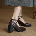 Elegance in Every Stitch: Handcrafted Luxury Leather Women's Shoes(Ebuer888b3243)