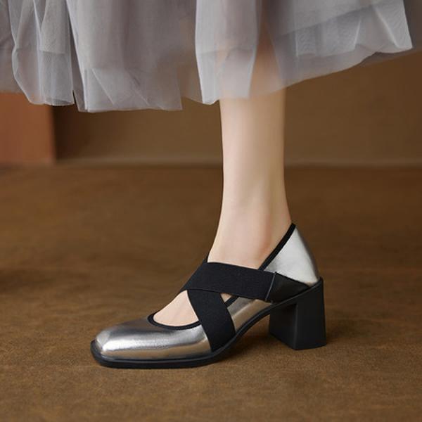 Handcrafted Genuine Leather Women's Shoes - Luxurious Elegance Meets Craftsmanship(Ebuer888b3261)