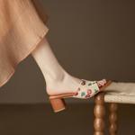 Handcrafted Genuine Leather Women’s Shoes - Elegant Luxury Craftsmanship(Ebuer888b7544)